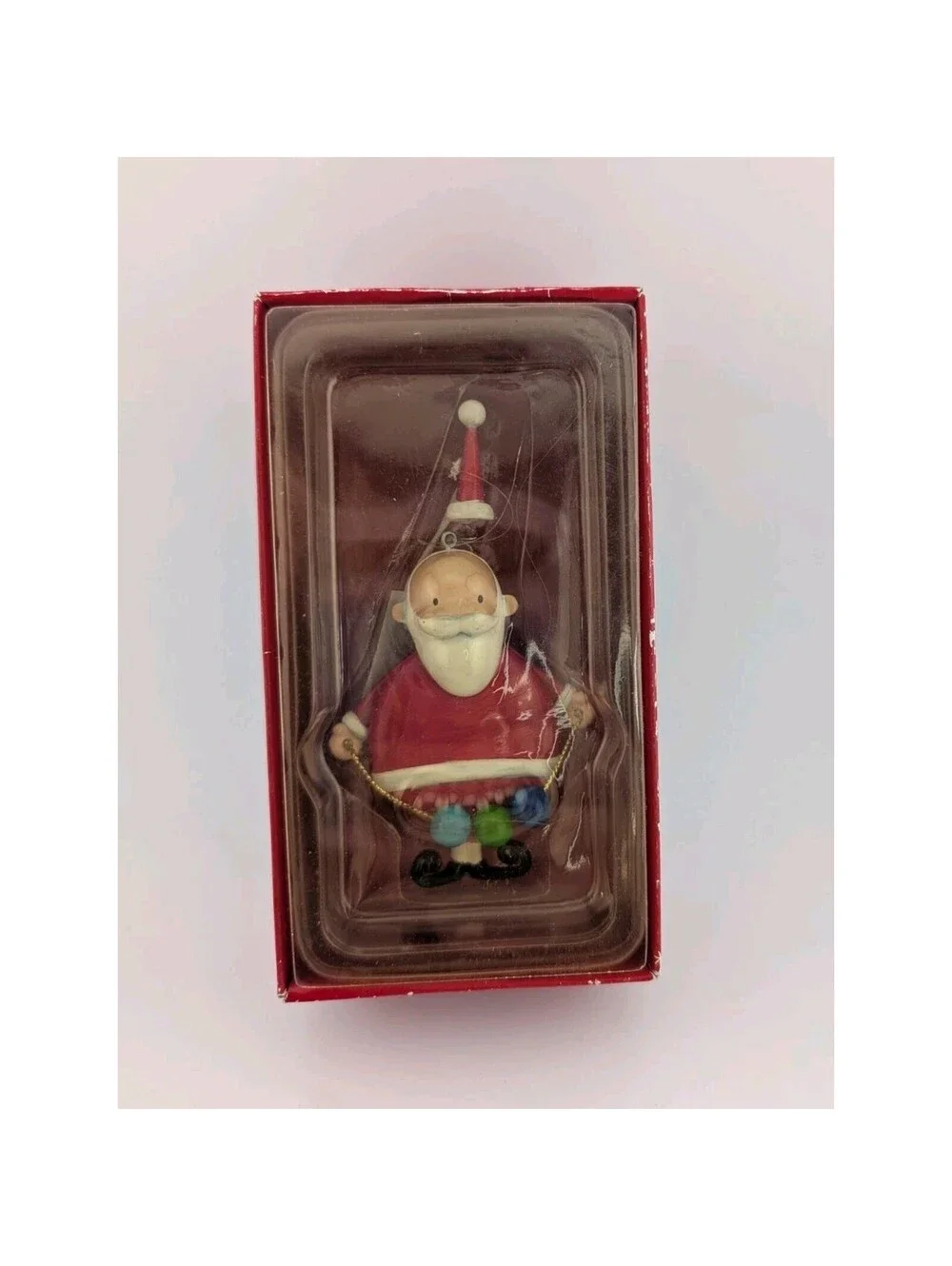 Russ Santa Dangle And Motion Ornament Balls Christmas